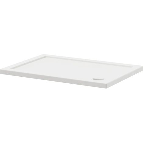 Pearlstone Slip Resistant 1000mm x 700mm x 40mm Rectangular Shower Tray (1/4)