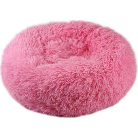 Chat en peluche pour chaton, maison intérieure moelleuse pour chat, panier douillet pour chien, coussin matelas rose taille M.