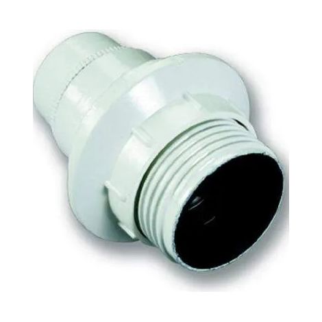 Toma roscada E14 blanca, con anillo, diámetro 10, 6W, 2A, 250V