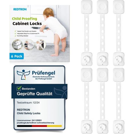 toilettes – Verrou de sécurité bébé (version améliorée) lot de 6 verrous de sécurité enfant/bébé (1/5)