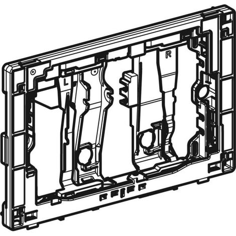 Geberit Befestigungsrahmen mit Schwenkmechanismus, für Geberit DuoFresh Modul mit manueller Auslösung: anthrazit, 243.974.BZ.1 (1/3)