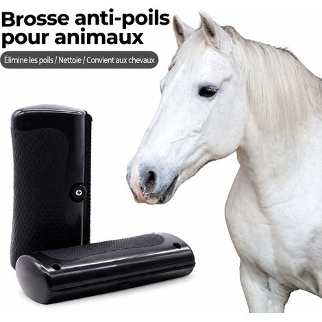 Couteau de mue et raclette de toilettage en acier inoxydable pour chevaux, chiens et chats, noir, 105 g – Livraison gratuite (1/5)