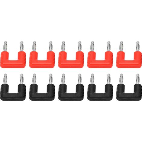 5 Paires de Connecteurs Banane Mâles J.20004 pour Câbles Haut-Parleur - Professionnel 2 Voies