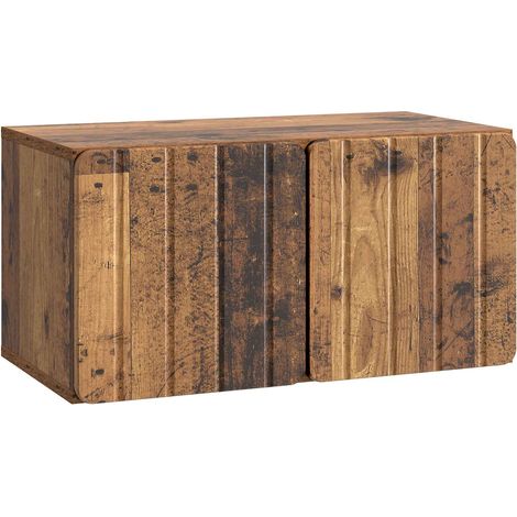 Wandmontierter TV-Schrank Altholz 59,5 x 31 x 30 cm vidaXL