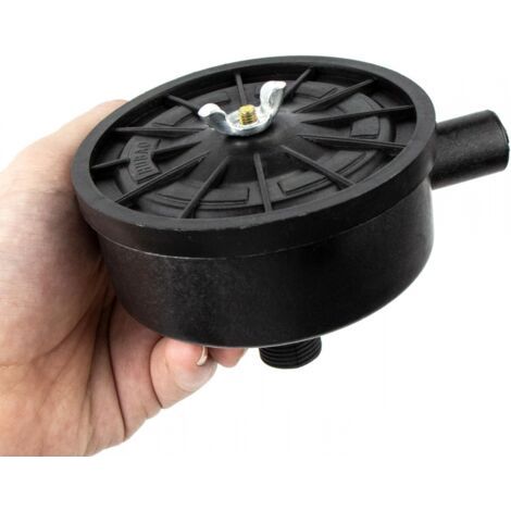 Filtre silencieux pour compresseurs d'air à filetage extérieur de 1/2 pouce (20 mm) – plastique durable – réduit le bruit et prolonge la durée de vie. (1/4)
