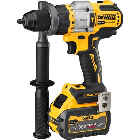 Perceuse visseuse à percussion 54V DEWALT DCD999T1-QW Brushless avec une batterie 6,0 Ah FLEXVOLT