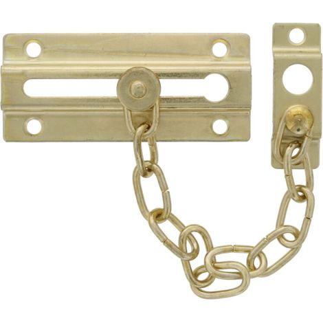 Protège-porte à chaîne d'intimité, plaqué laiton (1/4)