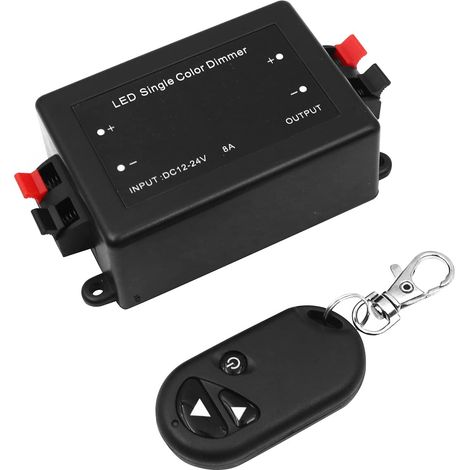 Pour toutes les lampes LED à intensité variable avec prise et prise 12 V 8 A max avec télécommande RF pour bande LED unicolore sans fil variateur d'intensité (1/5)