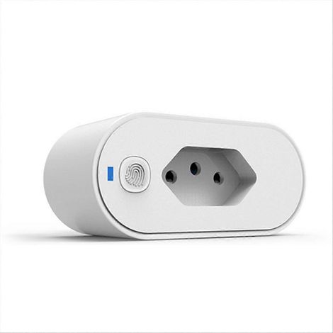 Prise connectée Zigbee avec application de contrôle vocal, minuterie et mesure de tension, 16 A, fiche BR (1/5)