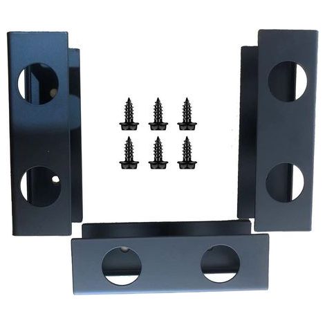 Supporto per laptop da posizionare sotto la scrivania, nero, 1033 cm, set di 3 organizer portatili in metallo per laptop. (1/5)
