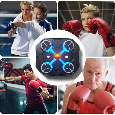 Machine de boxe musicale - Musique numérique - Enfant - Bluetooth - LED - Résistante (1/5)