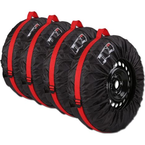 Pack de sacs de rangement de pneus de 4 voitures, couverture de pneus étanche et résistante aux UV pour les remorques, diamètre 80 cm (1/5)