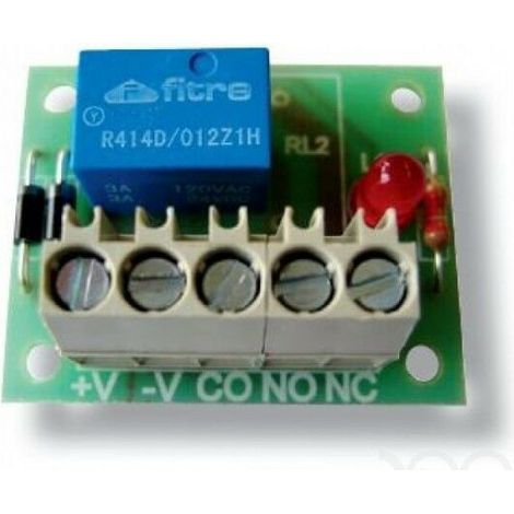Unitek scheda interfaccia rele a 12V 3A contatto in scambio - UTKRL01V12A03