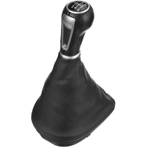 Pommeau de levier de vitesse en cuir à 6 rapports pour Seat Leon II/Toledo III Altea XL (1/5)