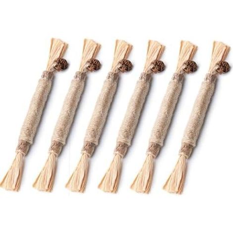 Katzenminze Sticks, 12 Stš¹ck natš¹rliche Katzen Kauhlzer Silvervine Sticks Katzenspielzeug, Ktzchen-Kauspielzeug fš¹r Zahnreinigung, Zahnpflege & Gegen Mundgeruch (1/5)