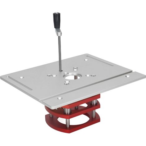 Système de levage manuel pour défonceuse, kit de système de levage manuel pour défonceuse, plaque de base pour scie à table de défonceuse, argent (1/5)