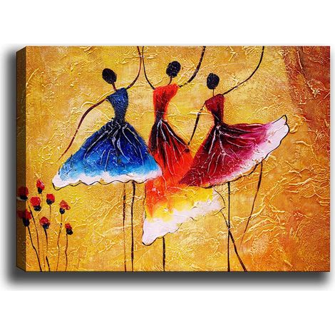 Decorazione artistica da parete con stampa su tela Painting Multicolore (1/5)