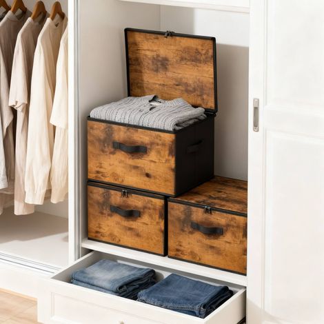 Aufbewahrungsbeutel set 3er pack stoff reiverschluss vielseitig verwendbar