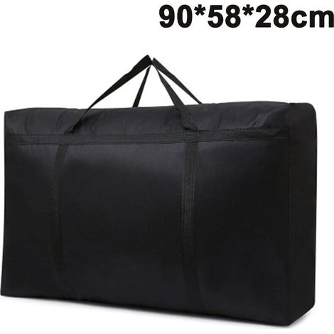[NON UTILIZZATO] Borsa portaoggetti con cerniera grande da 150 litri, borsa portaoggetti pieghevole con maniglia rinforzata, borsa portaoggetti sottoletto per biancheria da letto, coperte, vestiti, gi