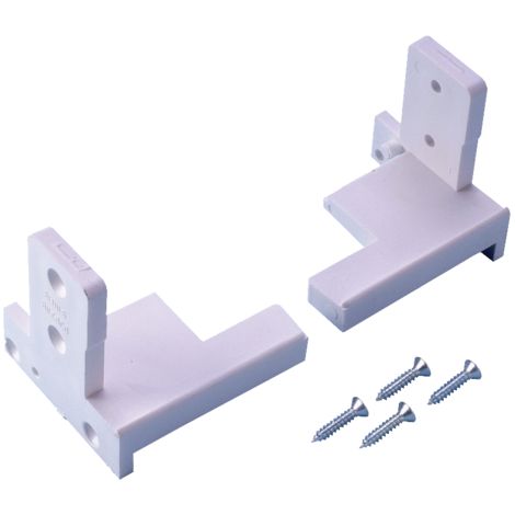 Confezione da 10 tappi di soglia BILCOCQ i10 bianchi per profilo in PVC - I10-S