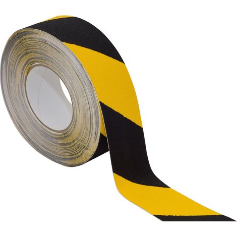 Roll Antirutschband schwarz/gelb 50mm Länge 18m