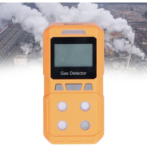 Vier-in-Eins-Gaswarngerät: Sauerstoffwarngerät, Kohlenmonoxidwarngerät, Schwefelwasserstoffwarngerät, USB-Ladefunktion. (1/5)