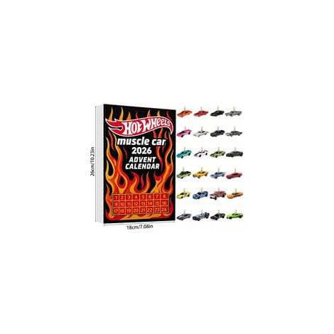 Calendrier de l'Avent Hot Wheels Muscle Cars 2026 : 24 jours de voitures miniatures (1/2)
