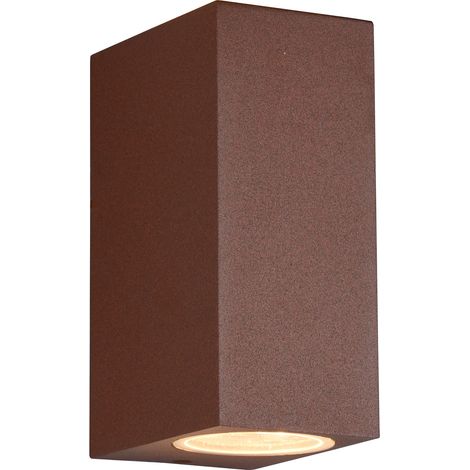 Applique da Esterno Attacco GU10 in Alluminio Pressofuso Ruggine (1/5)