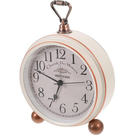 Horloge de Table Simple Horloge Bureau Silencieuse de Chevet pour Chambre et Salon (1/5)