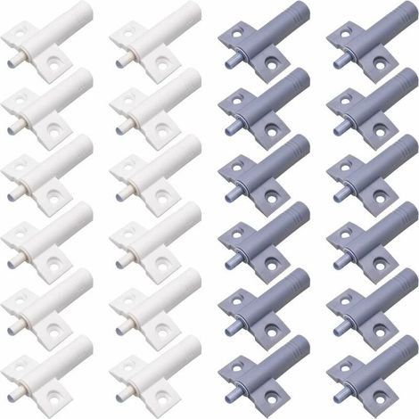 Cuisine Amortisseur Porte,24Pcs Amortisseur de Porte de Meuble Tampons de Porte Cuisine Amortisseur Plastique Porte Haute Recyclable Haute Résistance Réduisezle Bruit pour le Bureau Armoires, (1/5)