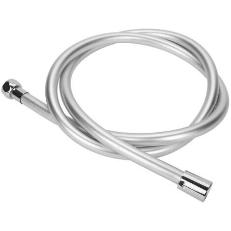 Tuyau de douche flexible en PVC argenté de 2m, pour pomme de douche à main de salle de bain (1/4)