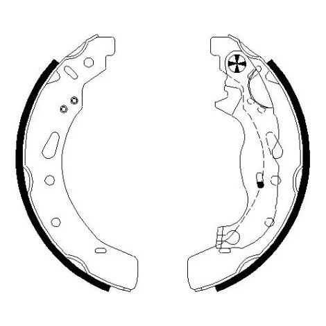 Jeu de mâchoires de frein Textar 91072100 FORD (CHANGAN) D0Y22638Z DAY42638Z