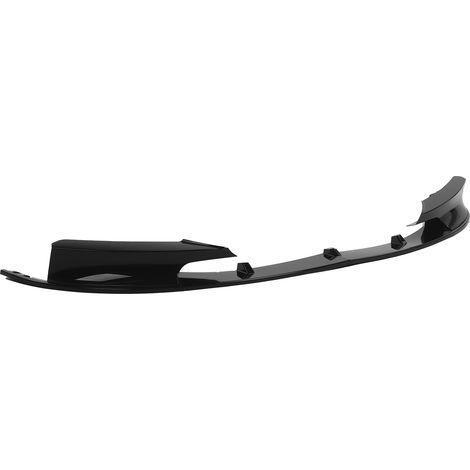 Kit de carrosserie avec déflecteur de pare-chocs avant (2 pièces) compatible avec BMW Série 3 F30 F35 (2012-2018), noir brillant (1/5)