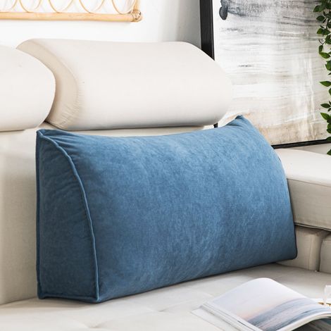 SIENTICE  Lendenstützkissen, 703517cm, Sofa-Rückenkissen, abnehmbar und waschbar, ergonomisch (Blau).