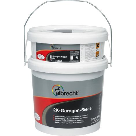 Albrecht 2K-Garagen-Siegel 5 kg kieselgrau seidenglänzend RAL 7032 Betonsiegel