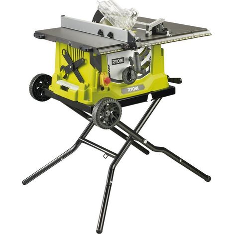 Sega da banco elettrica RYOBI 1800W 254mm - base retrattile - ruote - prolunga - RTS1800EF-G