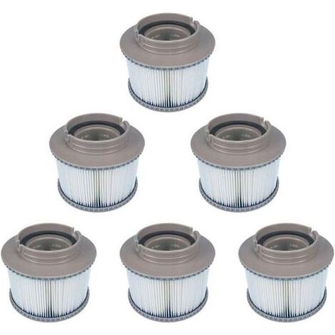 Packung mit 6 MSPA-Ersatzfiltern für die FD2089-Kartuschenfilterpumpe, kompatibel mit allen aktuellen MSPA-Whirlpools (1/5)