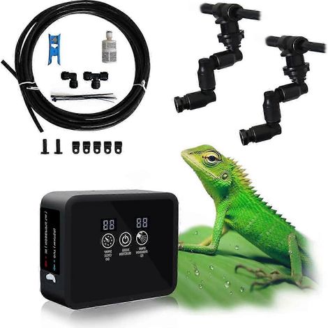 Système de brumisation intelligent pour reptiles, système de brumisation automatique pour terrariums, système de brumisation de type forêt tropicale, système d'arrosage pour plantes d'intérieur (1/4)