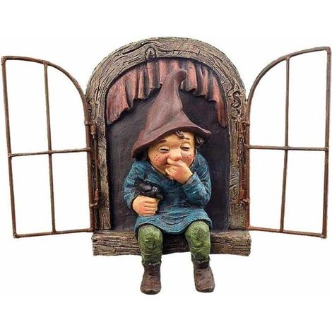 1 statue de nain de jardin, design traditionnel en résine, finition détaillée, idéale pour jardin, pelouse ou porche extérieur