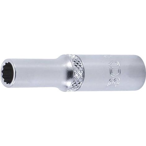 Douille Longue 6,3 mm (1/4) - Douze Pans, 6 mm - Précision et Durabilité, Acier, Cliquet 1/4 - D-Work