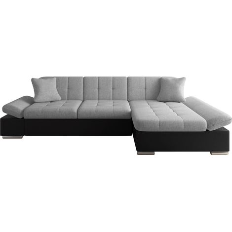 Canapé d'angle Comfivo Serenitas, Soft 011 + Soul 17, 278x161x76cm, 0