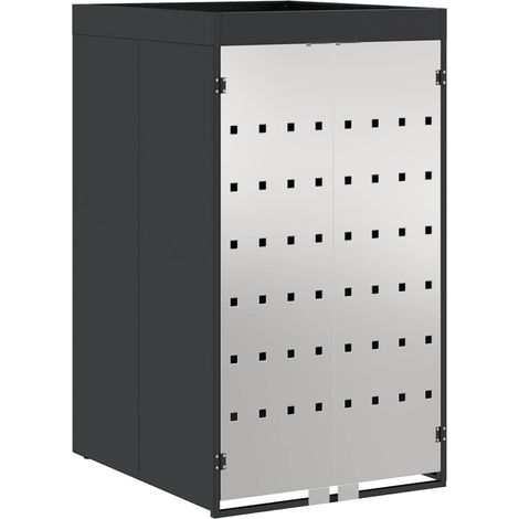 Stockage de Poubelle à Roulettes avec Toit de Jardinière pour Poubelle de 240L