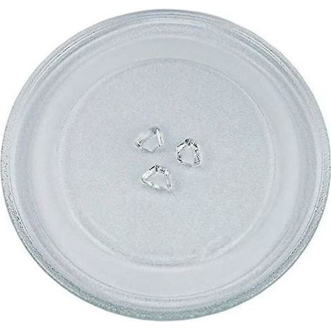 Universal Microwave Turntable Glass Plate With 3 Fixtures, 245 Mm (1/4)
