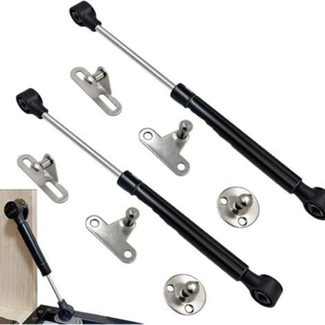Cabinet lifting support with hydraulic lifting spring, durable toy box hinge and lid support, 27cm slow drop adapter