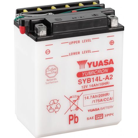Batterie Yuasa pour Moto Honda 750 Vf S Sabre 1982 SYB14L-A2 / (1/3)