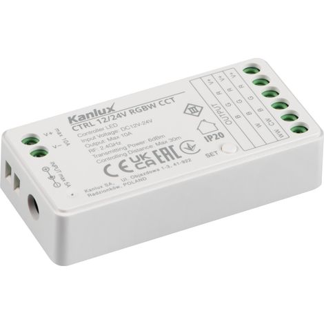 Controller dimmer strisce LED RGBW CCT 12/24V 10A Kanlux (1/4)