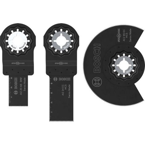 BOSCH 3X COFFRET DE LAMES WOOD AND SOFT METAL (POUR MÉTAUX NON FERREUX, PANNEAUX PLASTIFIÉS, 133 X 104 MM, PROFESSIONAL ACCESSOI (1/4)