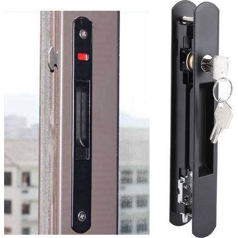Verrou de porte coulissante/fenêtre moderne, verrou simple ou double face pour la maison