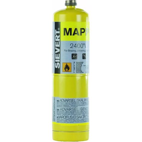 Cartouche mappgas 2400 deg US 788ml – Gaz pour soudure et découpe à flamme – Capacité 788ml – SKU SI221183 – Sievert (1/3)