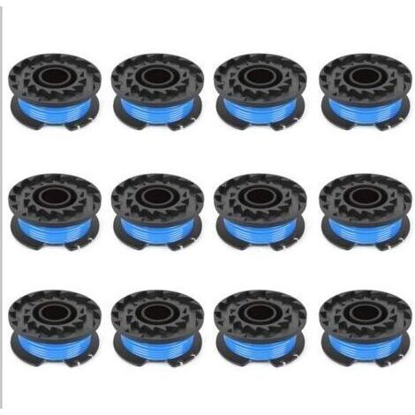 Accessoires de Tondeuse à Gazon Compatible avec Greenworks Bobine de Fil 4.9M et 12PCS de Fil de Coupe pour Tonte Écologique